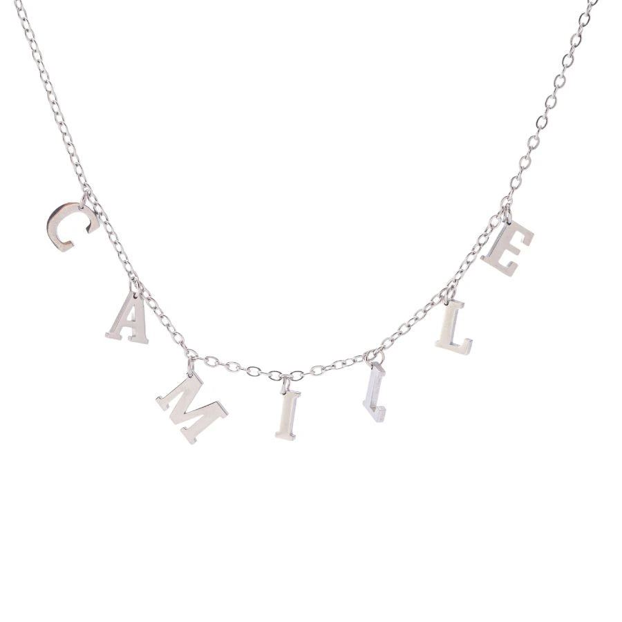 Personalized Necklace with Name with Initials