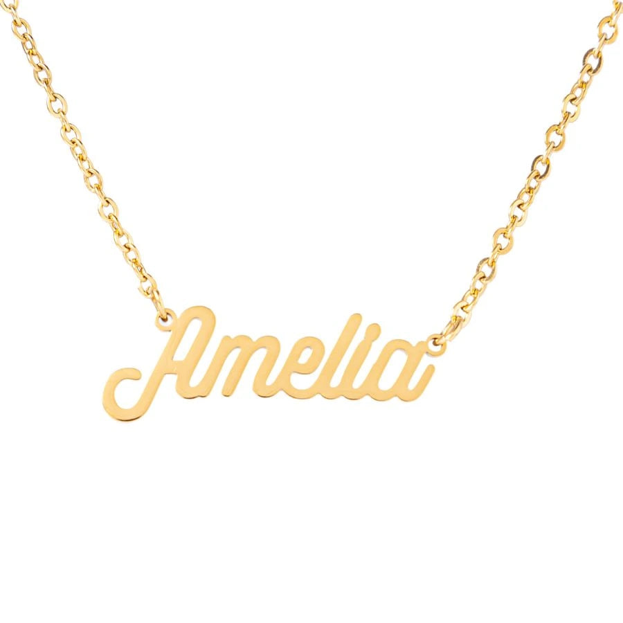 Personalized Name Necklace with Fine Chain