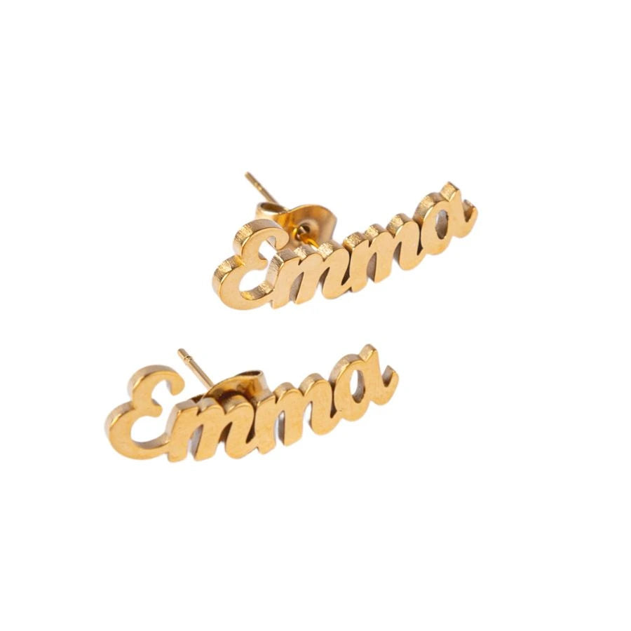 Personalized Two-Name Earrings