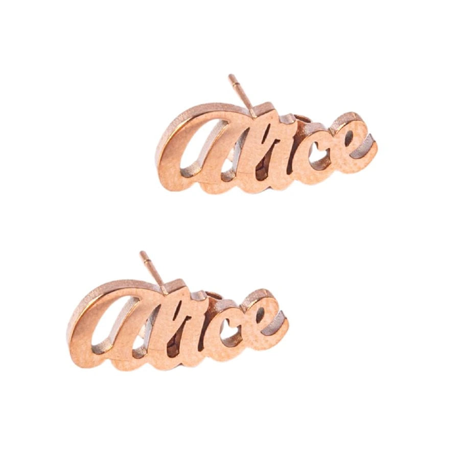 Personalized Two-Name Earrings