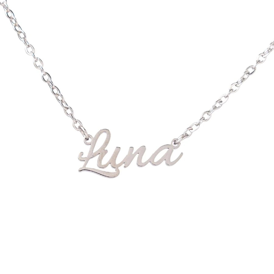 Allure Script Necklace