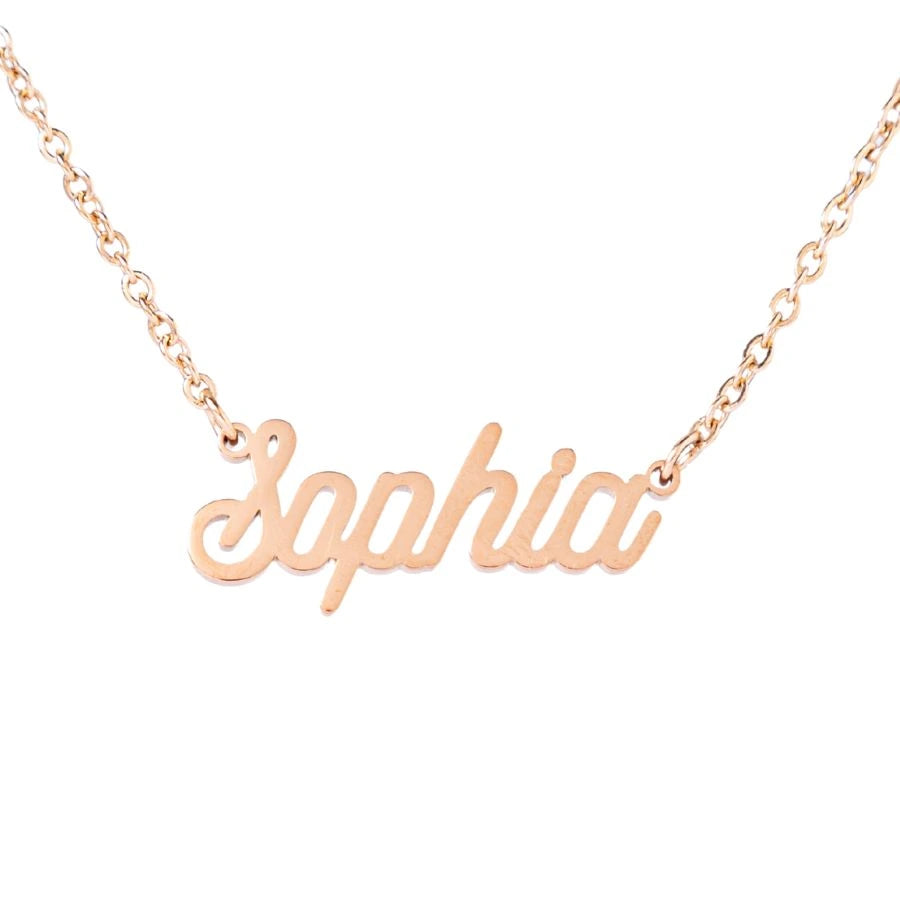 Personalized Name Necklace with Fine Chain