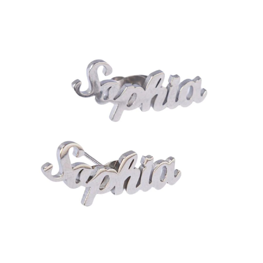 Personalized Two-Name Earrings
