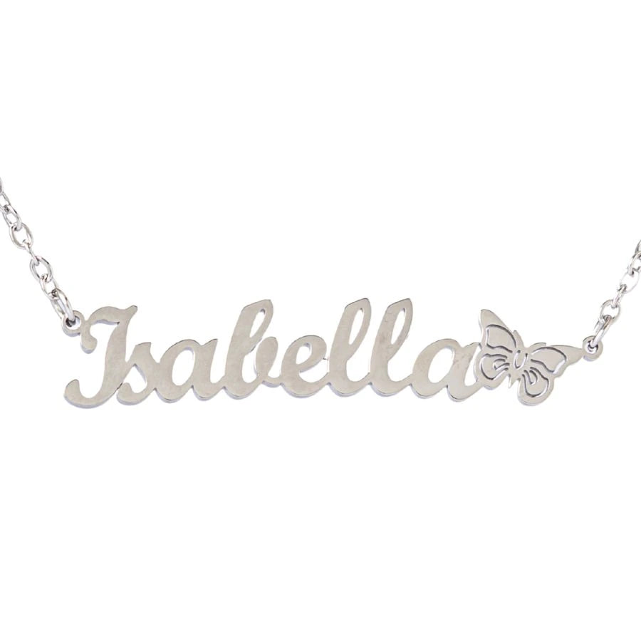 Personalized Name Necklace Butterfly