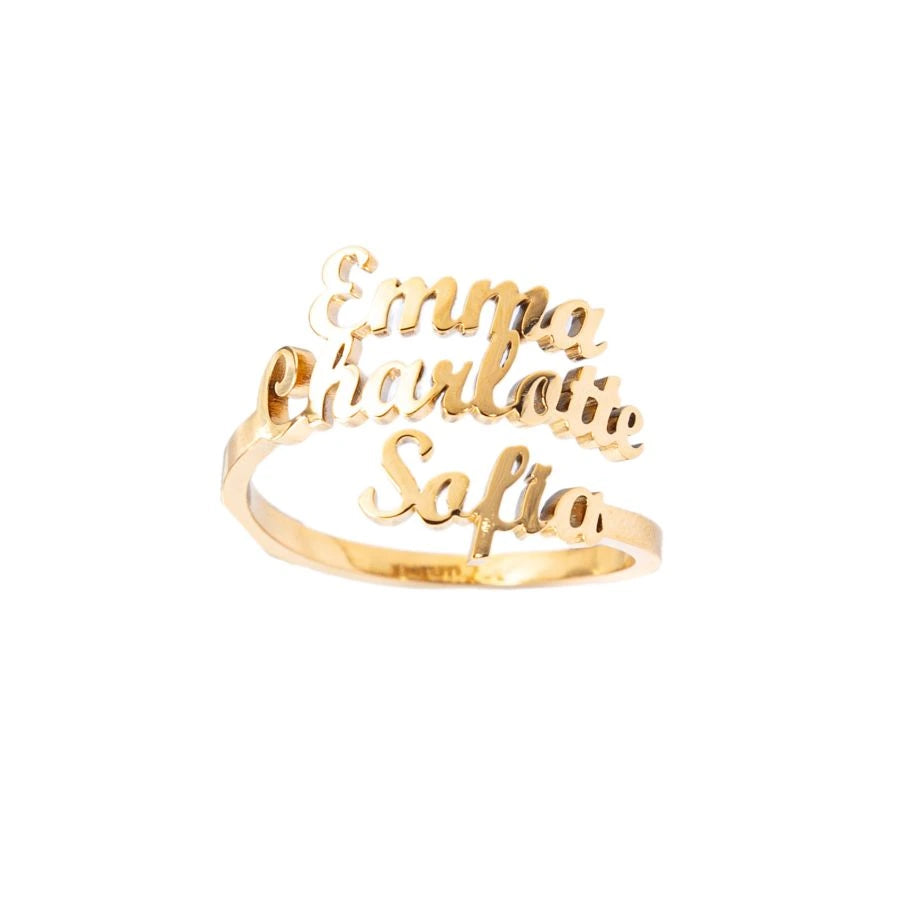 Personalized Ring with Three Names
